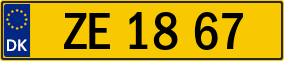Trailer License Plate
